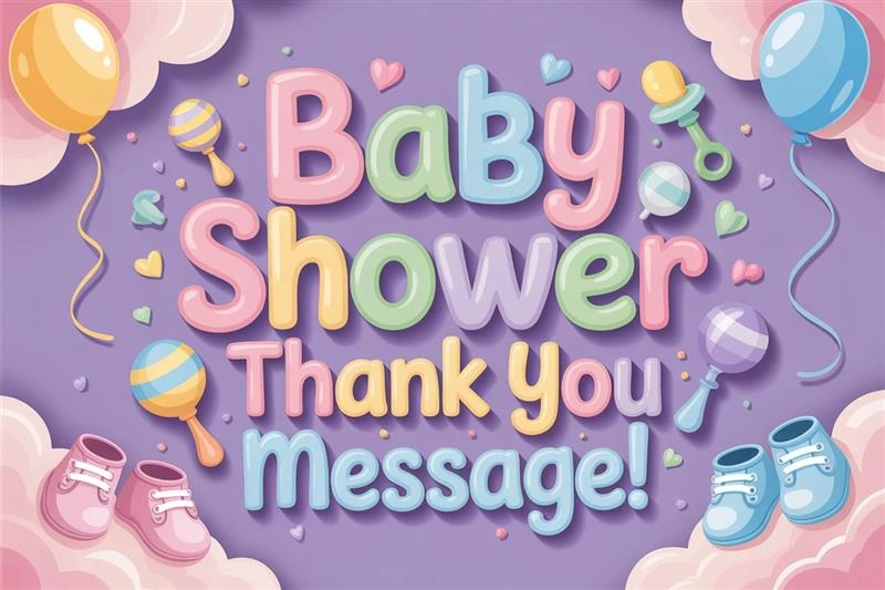 Baby Shower Thank You Messages for Gifts, Guests & Surprises