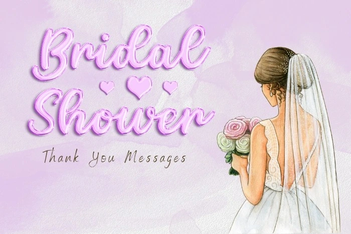 Bridal Shower Thank You Messages 2025 – Guests, Host & Coworkers
