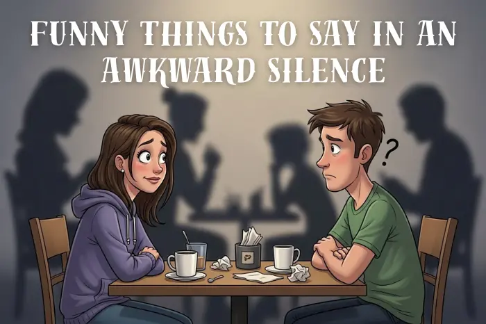 50+ Funny Things To Say In An Awkward Silence To Make People Laugh