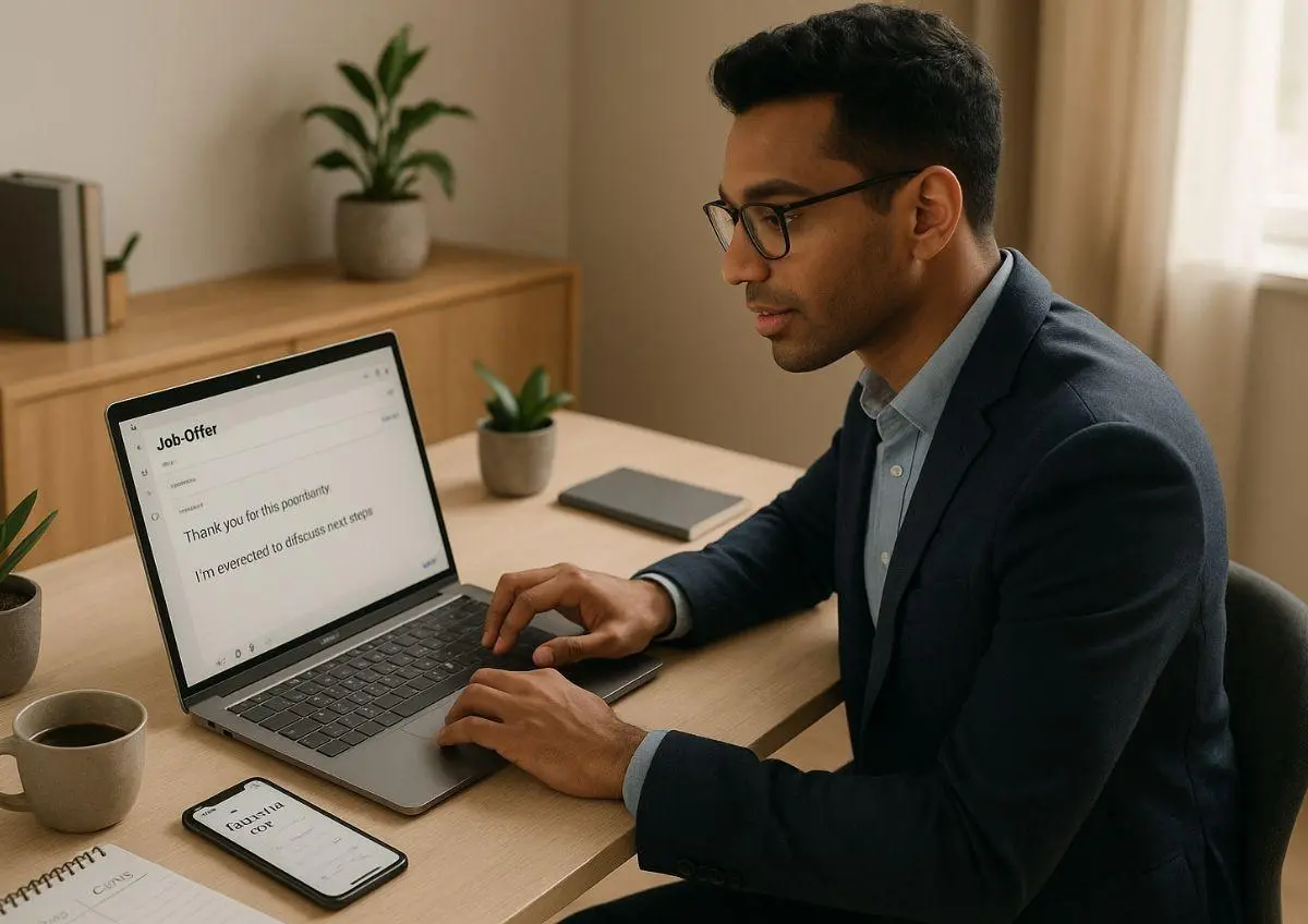 How to Respond to a Job Offer Email Professionally? Accept, Decline & Negotiate Conditions