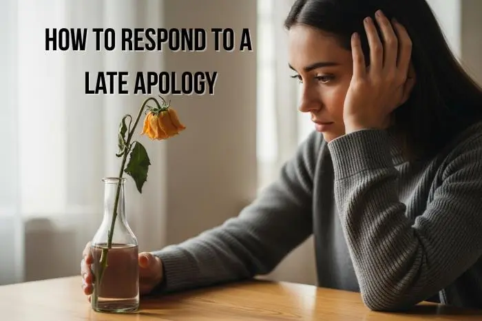 How to Respond to a Late Apology Gracefully?
