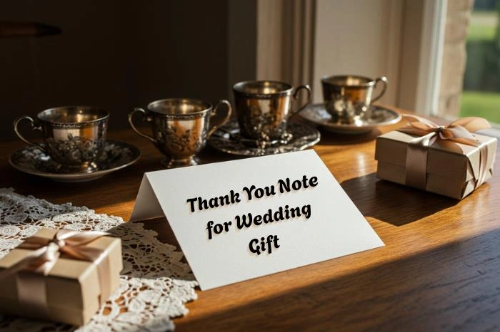 60+Thank You Note for Wedding Gift –Heartfelt, Short & Funny